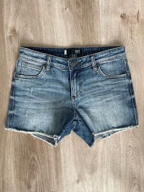 KUT from the Kloth Medium Wash Denim Cutoff Shorts